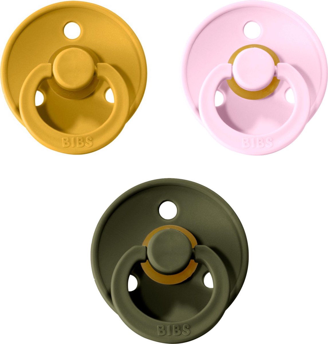 Bibs fopspenen 6-18 maanden set 3 stuks (Hunter green, Oker geel, baby pink) Maat 2 Fopspeen Bibs fopspenen 6-18 maanden set 3 stuks (Hunter green, Oker geel, baby pink) Maat 2 Fopspeen