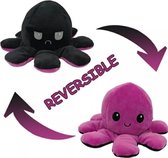Octopus Knuffel - Mood Knuffel - Blij en Boos - Verjaardag Cadeau - Octopus Knuffel Omkeerbaar - Inktvis Emotie Knuffel - Reversible Plush - Happy and Angry - Kawaii - Top Cadeau - Zachte Knu