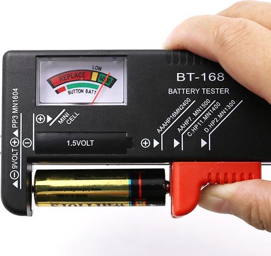 Testeur de batterie analogique - Testeur de batterie - Avec indicateur de batterie - Testeur de batterie Testeur de batterie