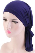 Cabantis Hijab Hoofddoek|Hoofddeksel|Islamitisch|Tulband|Muts|Katoen|Donker Blauw