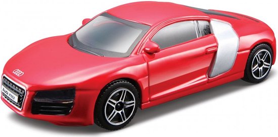 Maquette voiture Audi R8 2009 rouge 10 x 4 x 3 cm - Échelle 1:43 - Voiture  miniature 