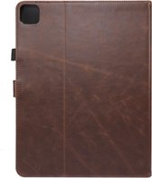 Apple iPad Pro 2020 - 12.9 inch Bookcase - Donkerbruin - Luxe hoes