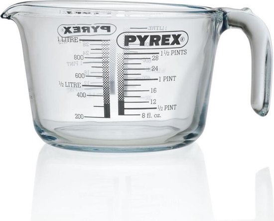 Pyrex Glazen Maatbeker | Gehard Glas |1L | bol.com