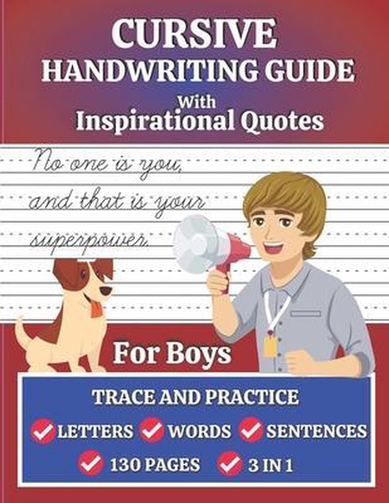 Cursive Handwriting Guide for Boys, Shayan Senior | 9798560149741 ...