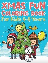 Xmas Fun Coloring Book For Kids 4-8 Years