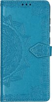 Mandala Booktype Samsung Galaxy A71 hoesje - Turquoise