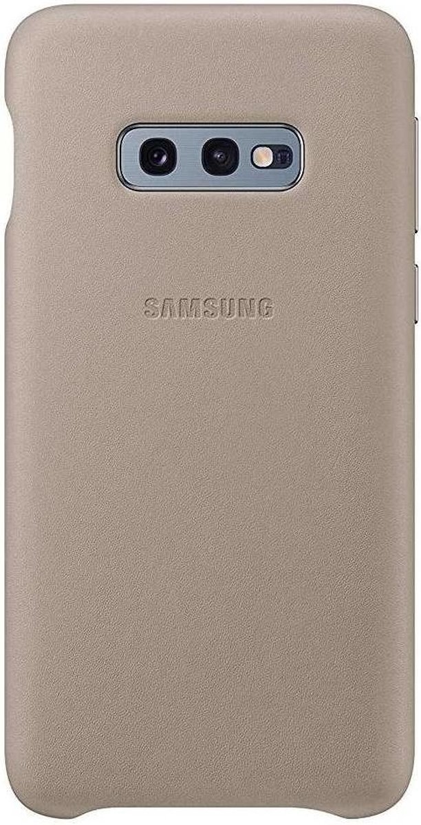 Samsung lederen cover - grijs - voor Samsung Galaxy S10e