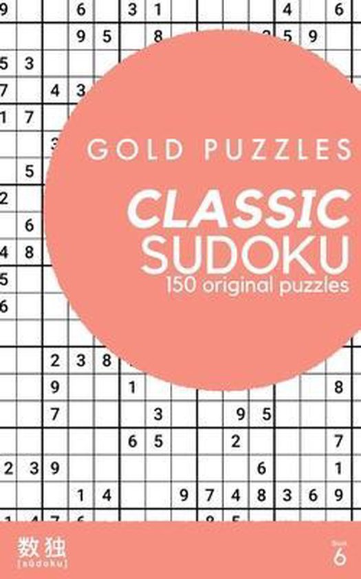 Gold Puzzles Classic Sudoku Book 6 - cover