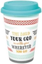 Beker met dekstel Lord is your God