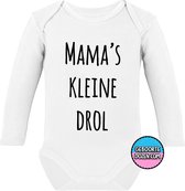 Romper - Mama's kleine drol - maat 98/104 - lange mouwen - baby - baby kleding jongens - baby kleding meisje - rompertjes baby - kraamcadeau meisje - kraamcadeau jongen - zwanger -