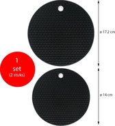 Sorprese – pannenlappen – siliconen – pannenonderzetter – pannenlappen 2 stuks – anti-slip – 18-14 cm