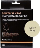 Compleet Lederen Reparatie Set - Kleur: Ivoor / Ivory - Kleine Beschadigingen Herstellen - Leer en Lederwaar - Complete Leather Repair Kit