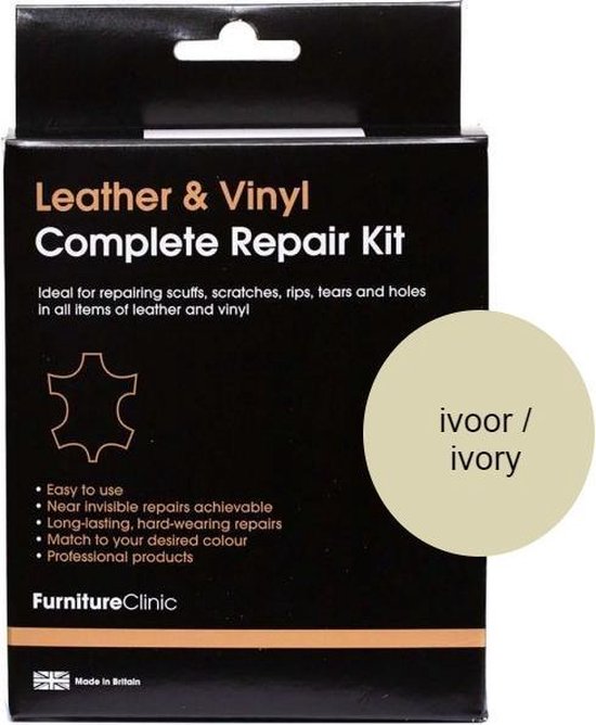 kit complet de réparation cuir - ivoire / ivoire