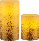 Pauleen Golden Glitter LED-Kaarsen Wax - 2 stuks