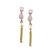 Oorbellen roze | Swarovski | Rozekwarts | roze | SS2021