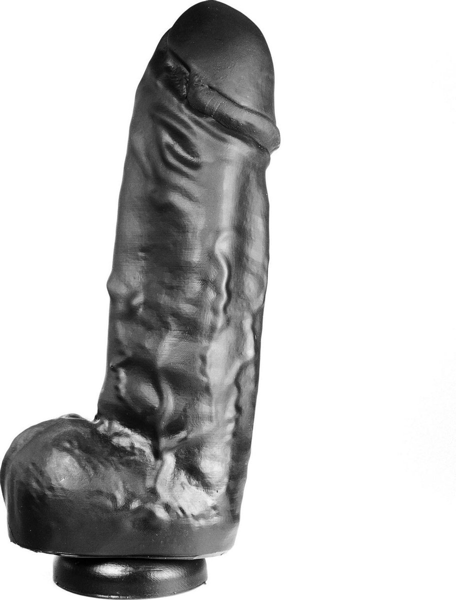 515 line Dildo 29 cm met zuignap - zwart