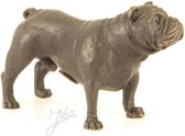 Beeldje - brons - bulldog - 8cm hoog