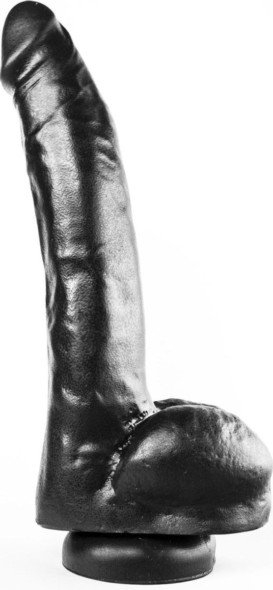 Dark Crystal XXL Dildo met zuignap 27,5 x 4,5 cm - zwart