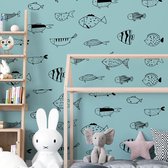 Muursticker | Vissen | Wanddecoratie | Muurdecoratie | Slaapkamer | Kinderkamer | Babykamer | Jongen | Meisje | Decoratie Sticker