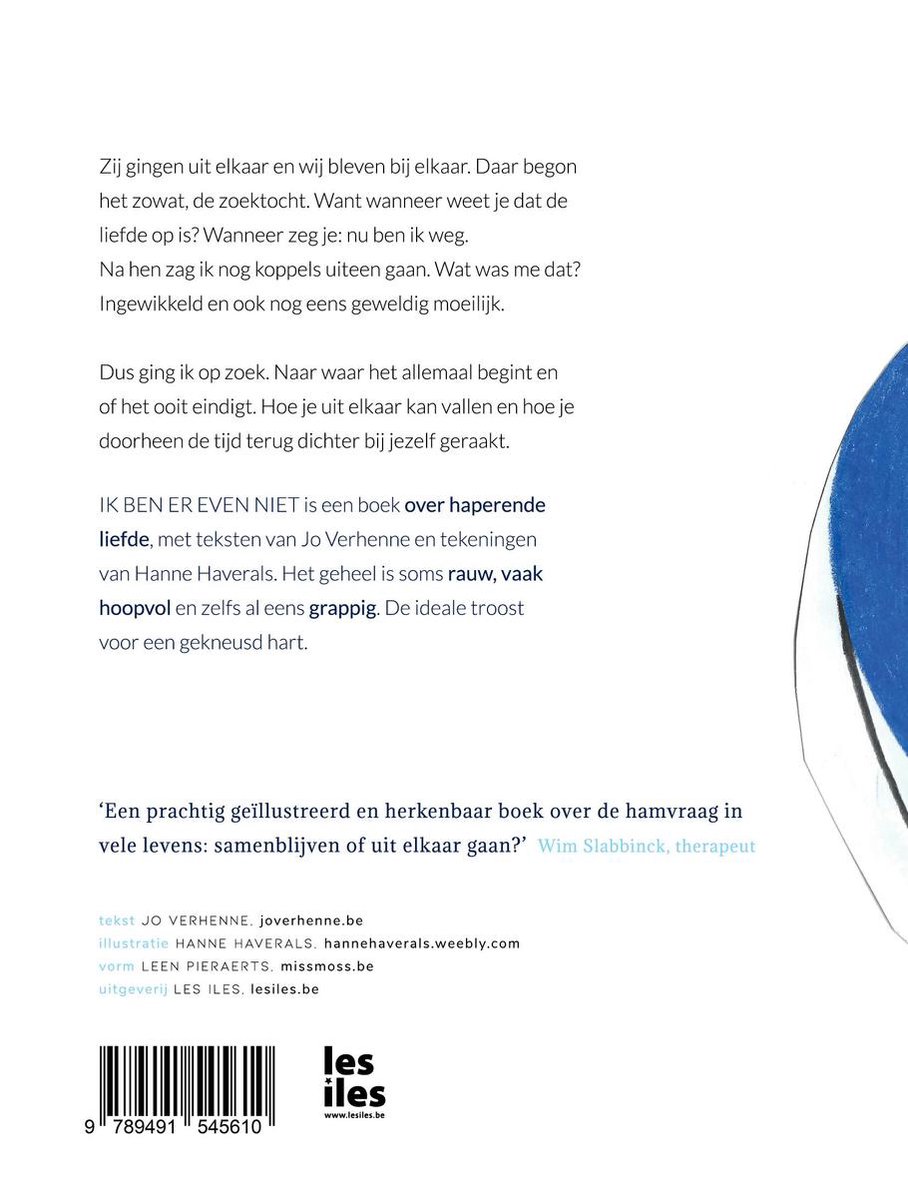 Ik ben er even niet / Softcover / 9789491545610 / Druk: 1 / november 2020 / 76 pagina's - back cover