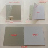 Mini plakspiegel vierkant - 10 cm - Acrylspiegel - Met lijmlaag aan achterzijde
