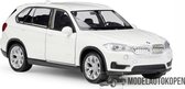 BMW X5 (Wit) 1/24 Welly - Modelauto - Schaalmodel - Model auto - Miniatuurautos - Miniatuur auto