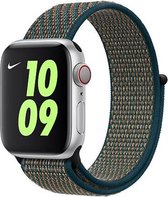 Nylon sport loop band - hyper crimson neptune groen - Geschikt voor Apple Watch