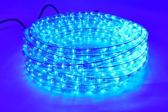 bolvormig Dynamiek katje LED Lichtslang 15 meter | Blauw | 36 leds per meter - Lichtsnoer voor  buiten | bol.com
