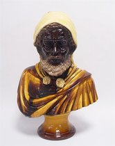Beeld - Arabier Buste - Aardewerk - 47,5 cm hoog