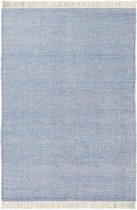 Brink en Campman - Atelier Craft 49508 Vloerkleed - 160x230 cm - Rechthoekig - Laagpolig Tapijt - Retro, Scandinavisch - Beige, Blauw