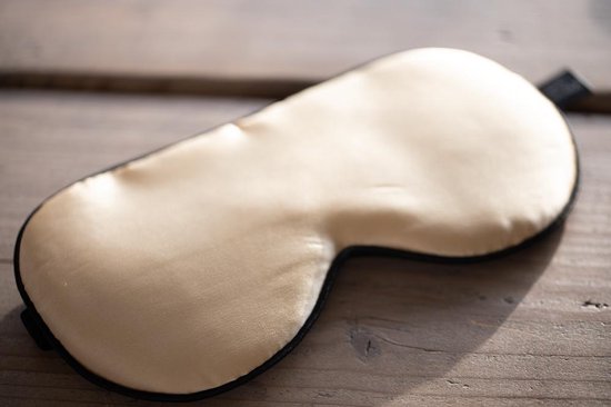 Masque de sommeil doux et soyeux de Luxe , lot de 2, noir et or, réglable et double face, anti-âge, cadeau de Noël de luxe