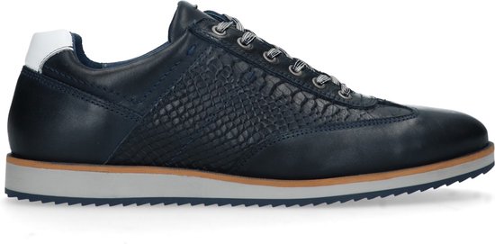 Manfield Heren Donkerblauwe sneakers Maat 46 bol