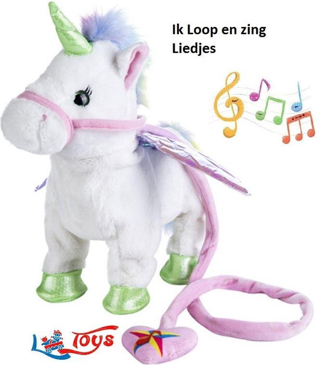 Eenhoorn - Knuffel - Toy - Speelgoed - Unicorn - Elektrisch - Lopend -  Muziek -... | bol.com