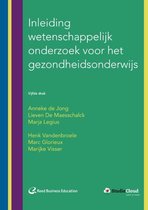 Boek cover Inleiding wetenschappelijk onderzoek voor het gezondheidsonderwijs van Anneke de Jong