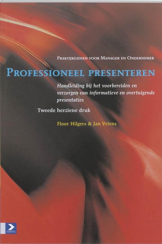 Cover van het boek 'Professioneel presenteren' van Jan Vriens en Floor Hilgers
