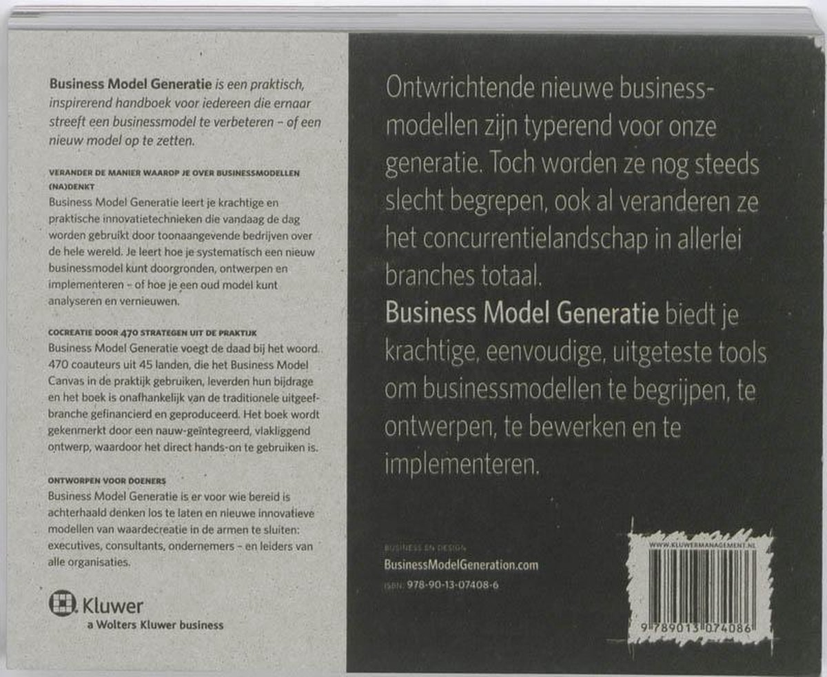 Business model generatie - back cover