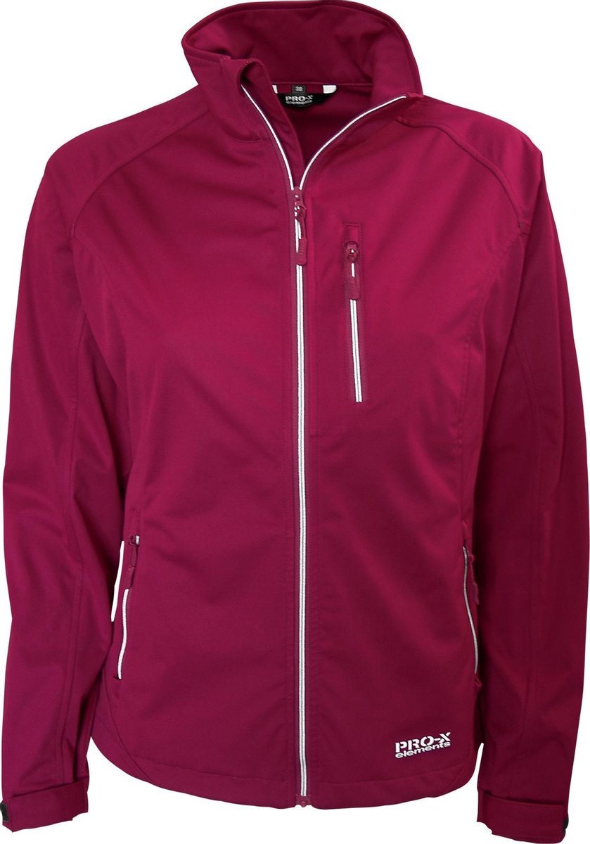 Pro-x Elements Softshelljack Maike Dames Polyester Rood
