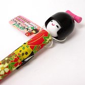 Japanse Houten Kokeshi Bal-pen Set van 2