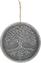 Something Different Muurdecoratie Silver Tree of Life Zilverkleurig