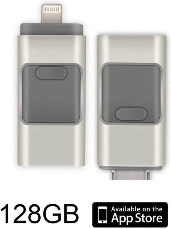 DrPhone Flashdrive 128GB USB Stick 3 in 1 Flashdrive - OTG USB 3.0 + Micro  USB +... | bol.com