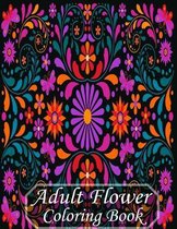 Adult Flower Coloring Book