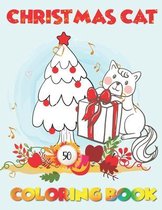 Christmas Cat Coloring Book