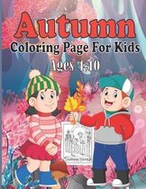 Autumn Coloring Page For Kids Ages 4-10