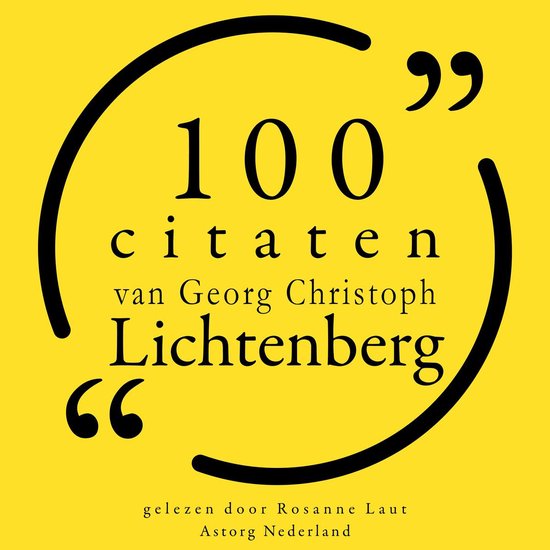 100 citaten van Georg-Christoph Lichtenberg - cover