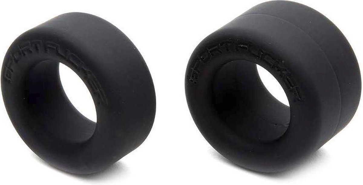 Goedkoopste Sport Fucker Nut Job set van 2 rekbare cockringen/ball stretchers - zwart