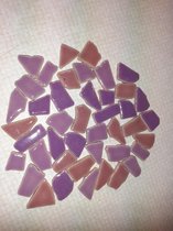 Keramische Mozaïek Steentjes Paars/Roze Mix 300 Gram