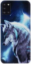 ADEL Siliconen Back Cover Softcase Hoesje voor Samsung Galaxy A31 - Wolf