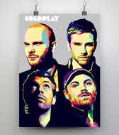 Poster WPAP Pop Art Coldplay - The Band