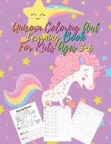 Unicorn Coloring and Learning Book For Kids Ages 3-6