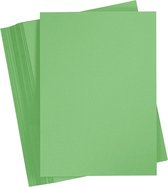 Gekleurd Karton, A4, 210x297 mm, 180 gr, gras groen, 100 vel/ 1 doos | Knutselpapier | Knutselkarton